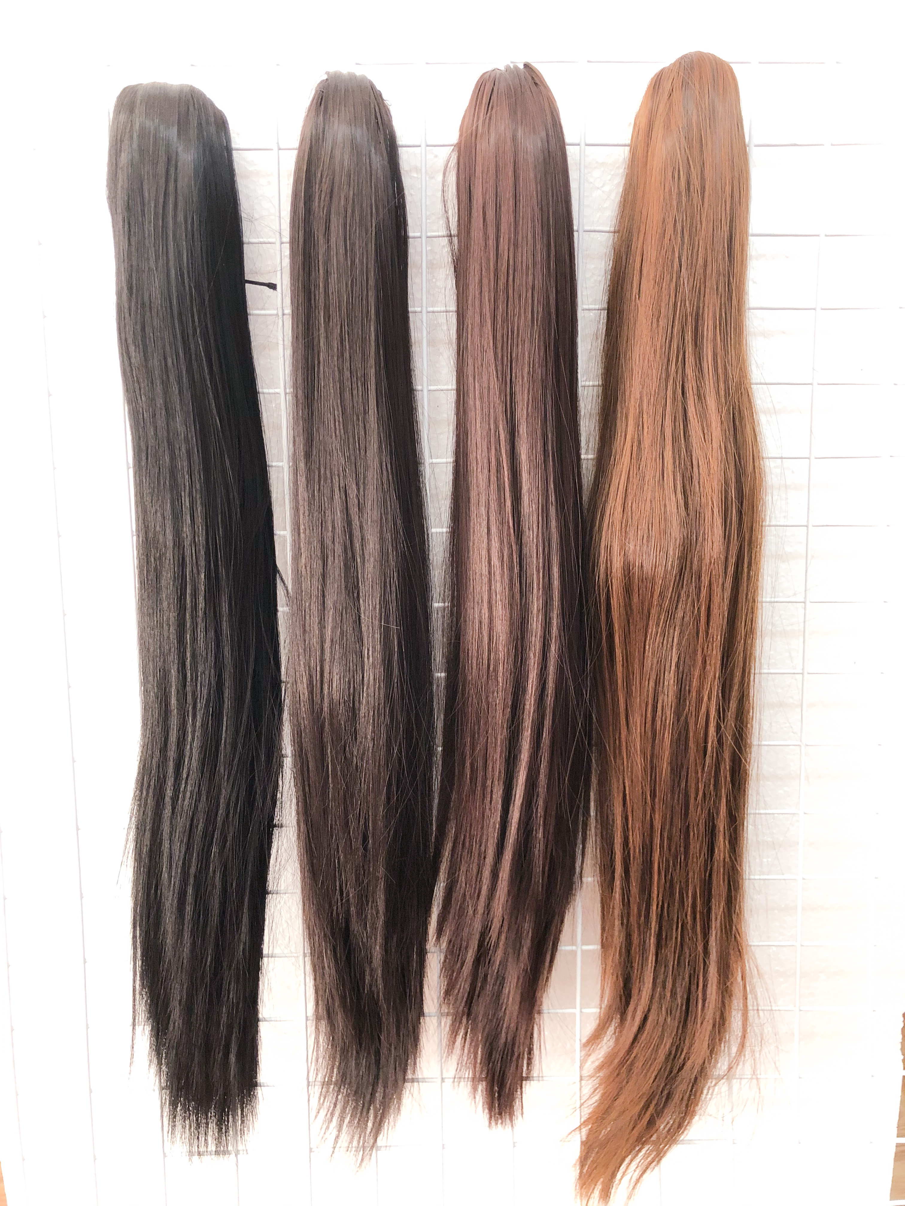 (พร้อมส่ง) วิกหางม้าหนีบ ผมตรง ยาว 60 cm