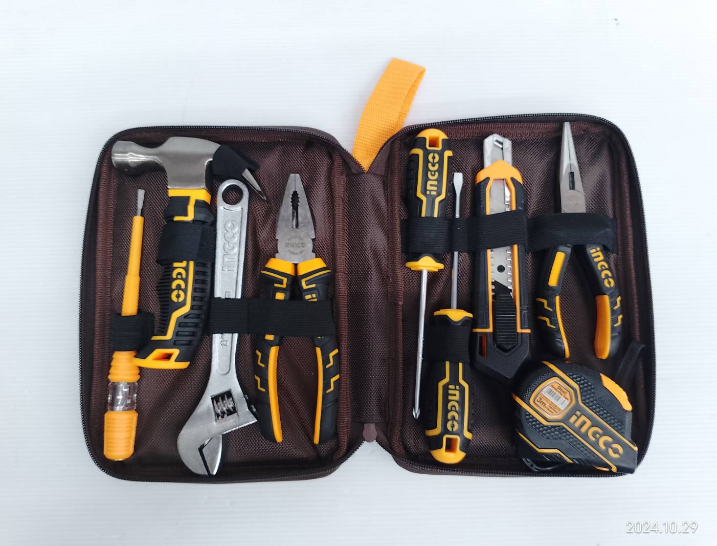 INGCO ชุดเครื่องมือช่าง 9 ชิ้น/ชุด รุ่น HKTH20809 พร้อมกระเป๋าผ้าใส่เครื่องมือ