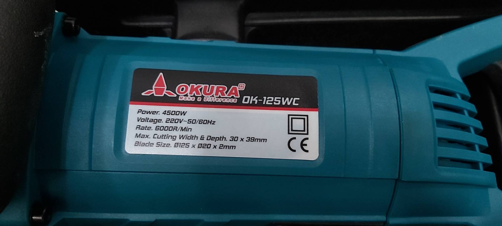 เครื่องเซาะร่องคอนกรีต5" OK-125WC OKURA