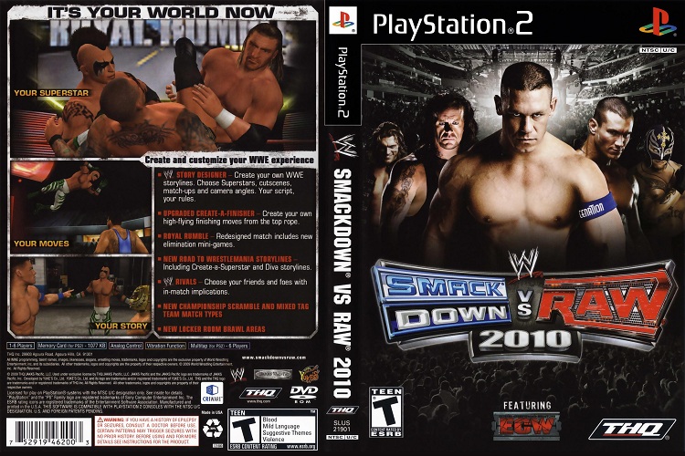 WWE SMACK DOWN VS RAW 2010 [US : DVD5 1 Disc]