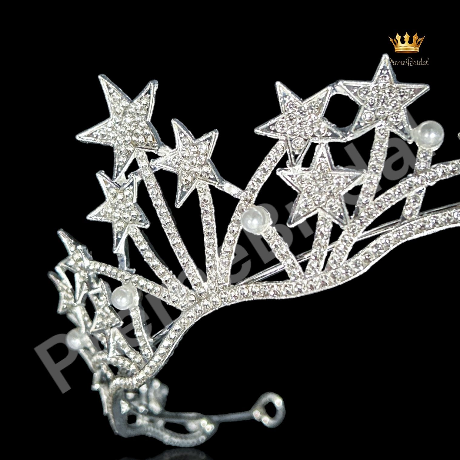 (พร้อมส่ง) เทียร่า 255 สีเงิน มงกุฎนางงาม มงกุฎเจ้าหญิง งานสวย ปราณีต QCเพชรทุกเม็ด สินค้าพร้อมส่งจากไทย