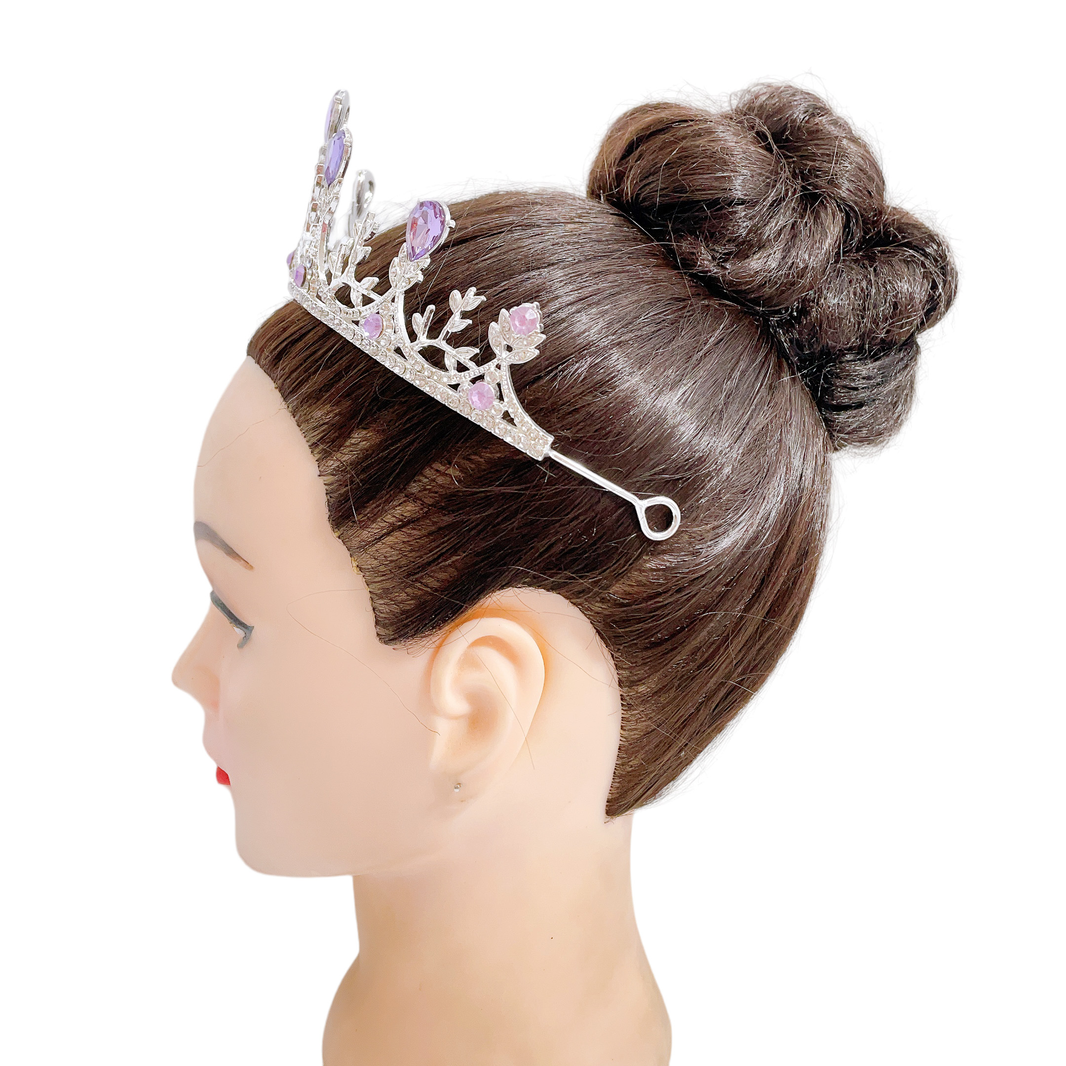 (พร้อมส่ง) เทียร่า 258 สีม่วงเงิน งานสวยเกินราคา เกรดพรีเมี่ยม ใส่ได้หลายครั้ง