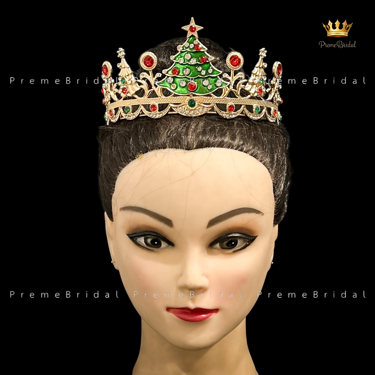 (พร้อมส่ง) มงกุฎคริสต์มาส 007 งานสวย ปราณีต QCเพชรทุกเม็ด สินค้าพร้อมส่งจากไทย