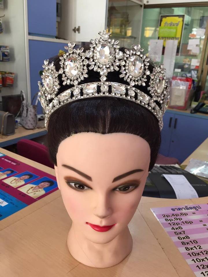 (พร้อมส่ง) มงกุฎ 027 สีเงิน