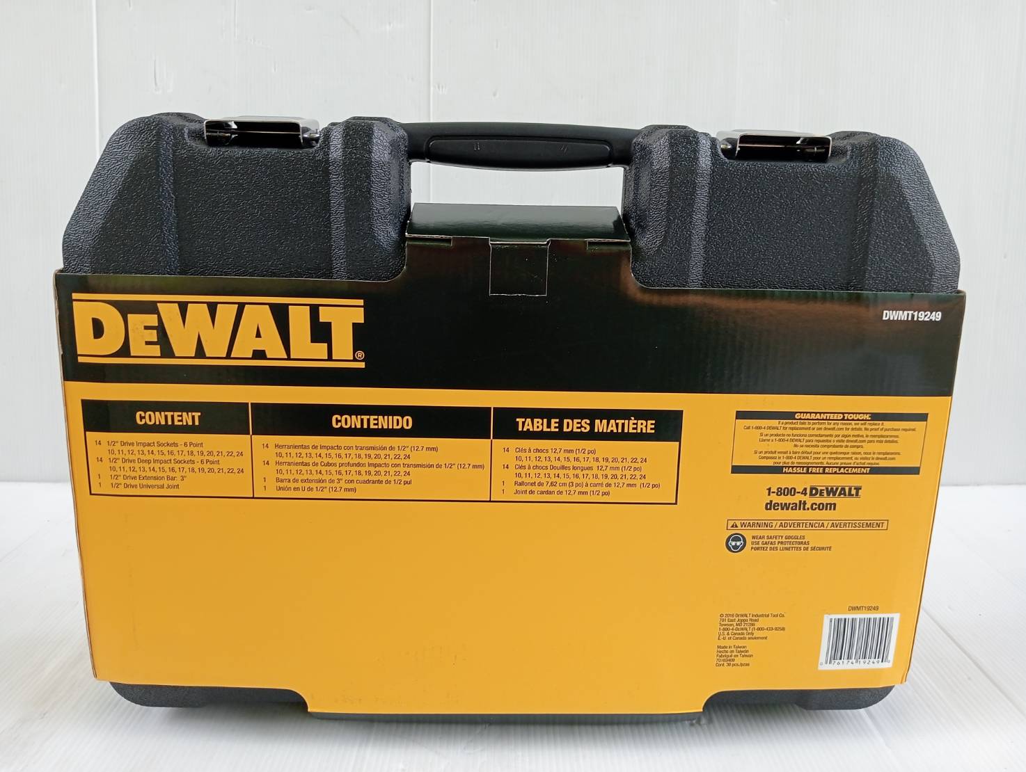 DEWALT รุ่น DWMT19249 ชุดลูกบ๊อกซ์ 30 ชิ้น 1/2นิ้ว (รุ่นผสม ลูกสั้น ลุกยาว)