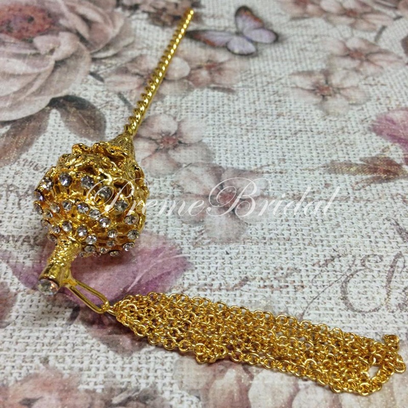 (พร้อมส่ง) ปิ่นทองปักผม 001