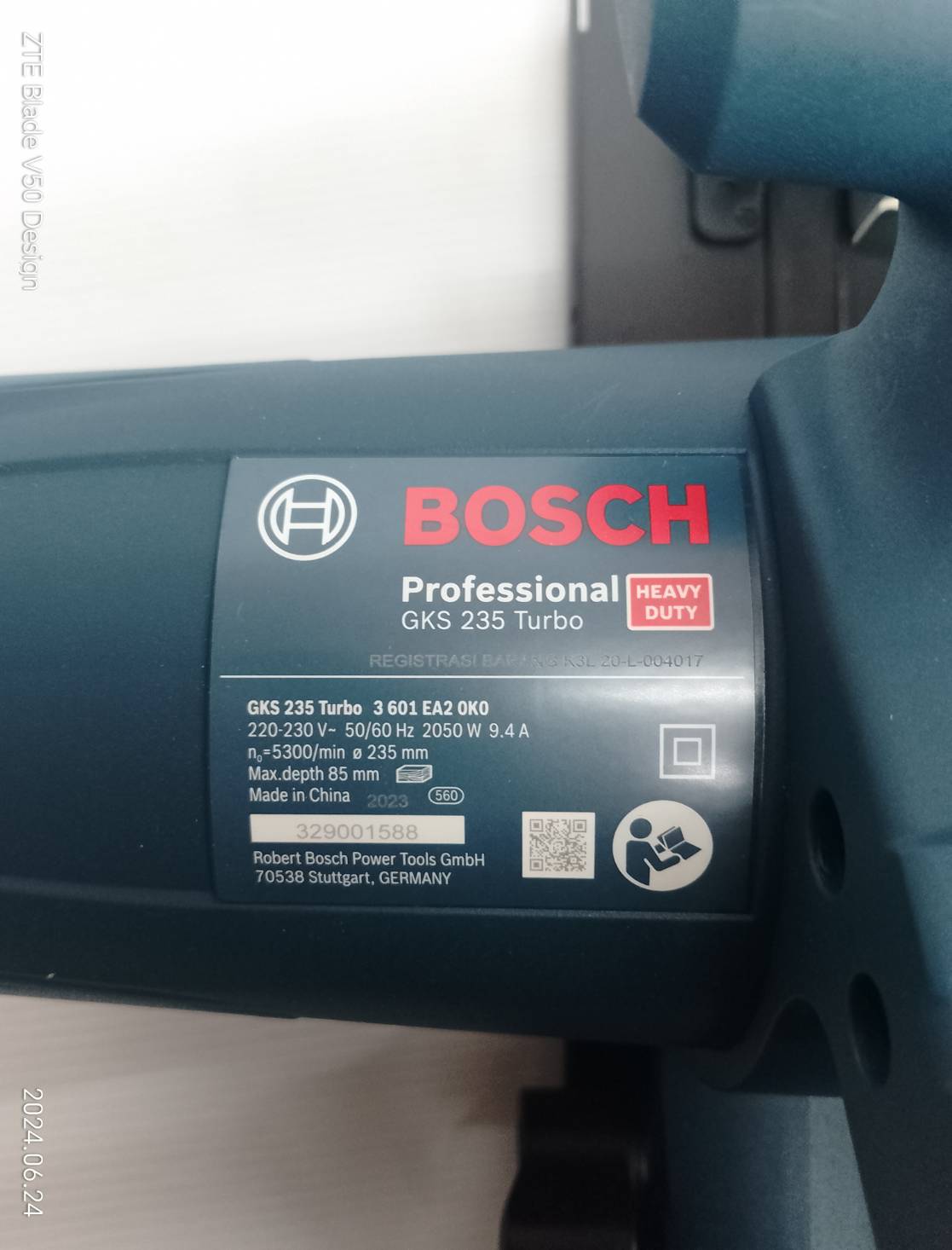 เลื่อยวงเดือน9" GKS235TURBO BOSCH