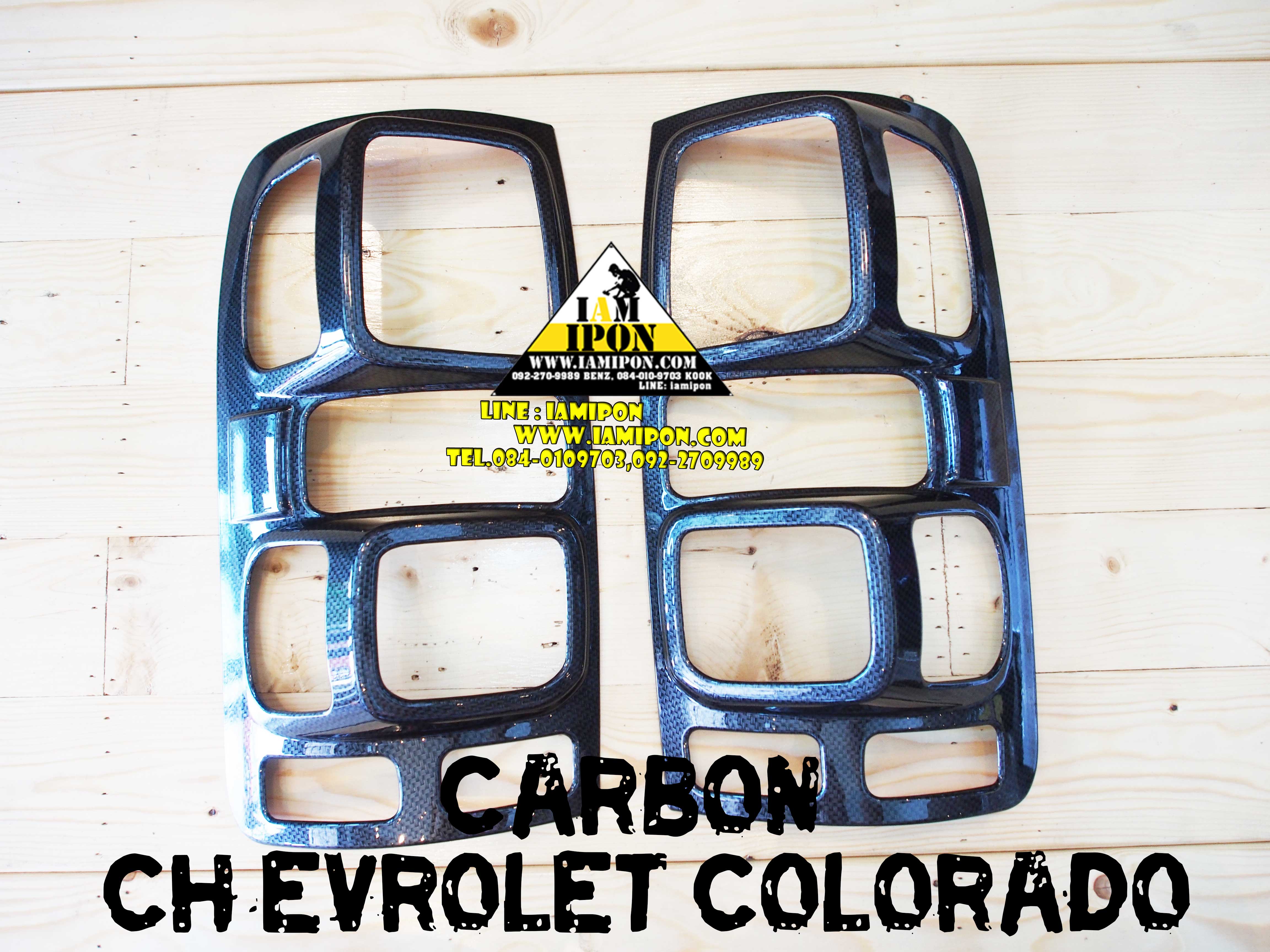 ครอบไฟท้าย CHEVROLET COLORADO 2012 นิวเชฟ โคโรลาโด CARBON คาร์บอนดำ