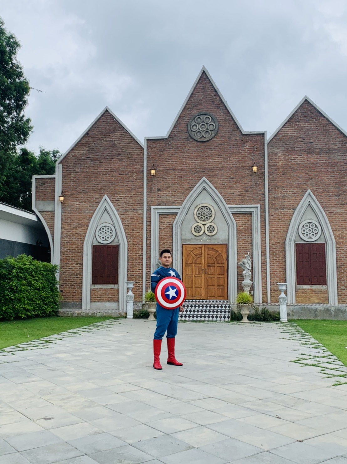 ชุดกัปตันอเมริกา แบบกล้าม2