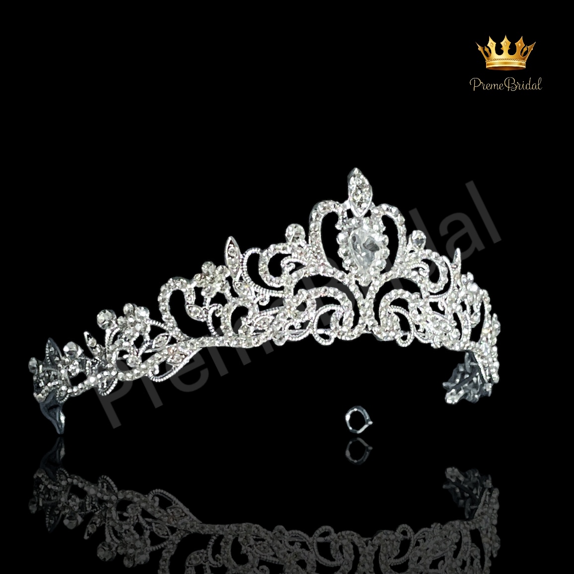 (พร้อมส่ง) เทียร่า 419 มงกุฎเพชร ครึ่งหัว งานสวย ปราณีต QCเพชรทุกเม็ด สินค้าพร้อมส่งจากไทย