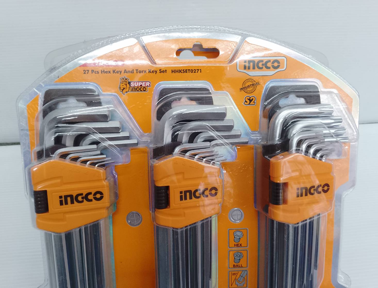 INGCO Combo Set ประแจหกเลี่ยม 9" HHKSET0271