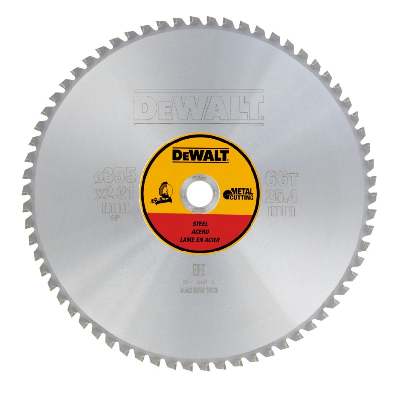 ใบเลื่อยตัดเหล็ก 14"x66T DEWALT DT1926-QZ