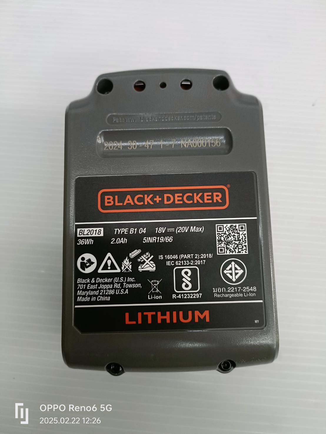 เครื่องดูดฝุ่นมือถือไร้สาย 20V BCHV001D1E-B1 BLACK&DECKER