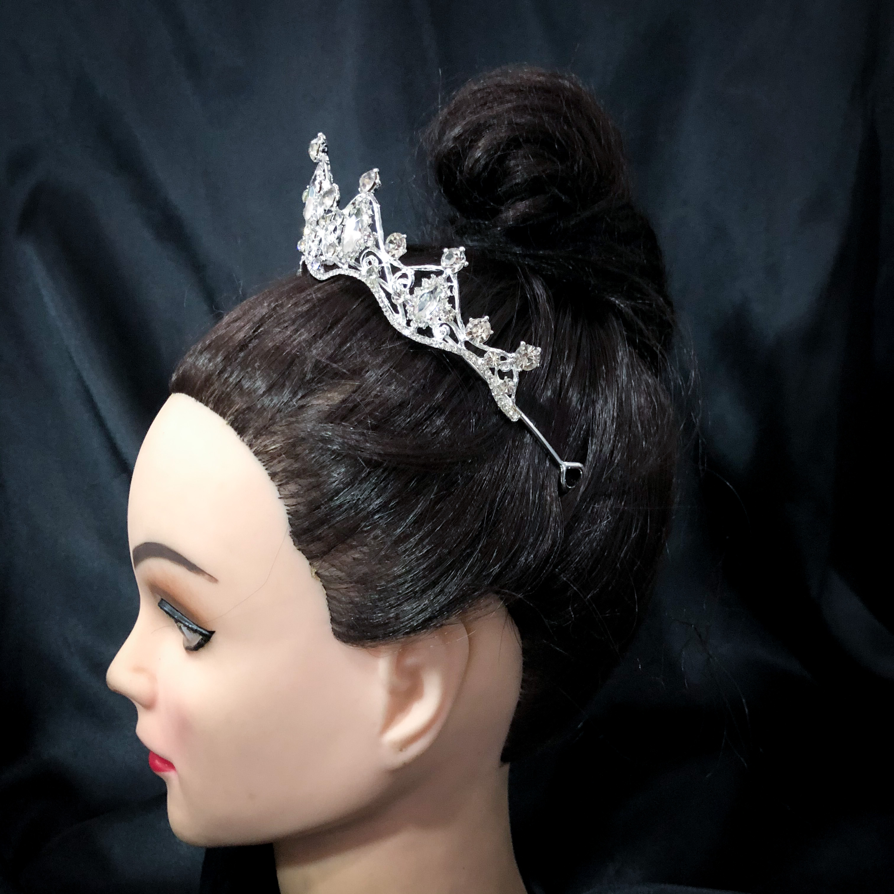 (พร้อมส่ง) เทียร่า 277 สีเงิน มงกุฎนางงาม มงกุฎเจ้าหญิง งานสวย ปราณีต QCเพชรทุกเม็ด สินค้าพร้อมส่งจากไทย