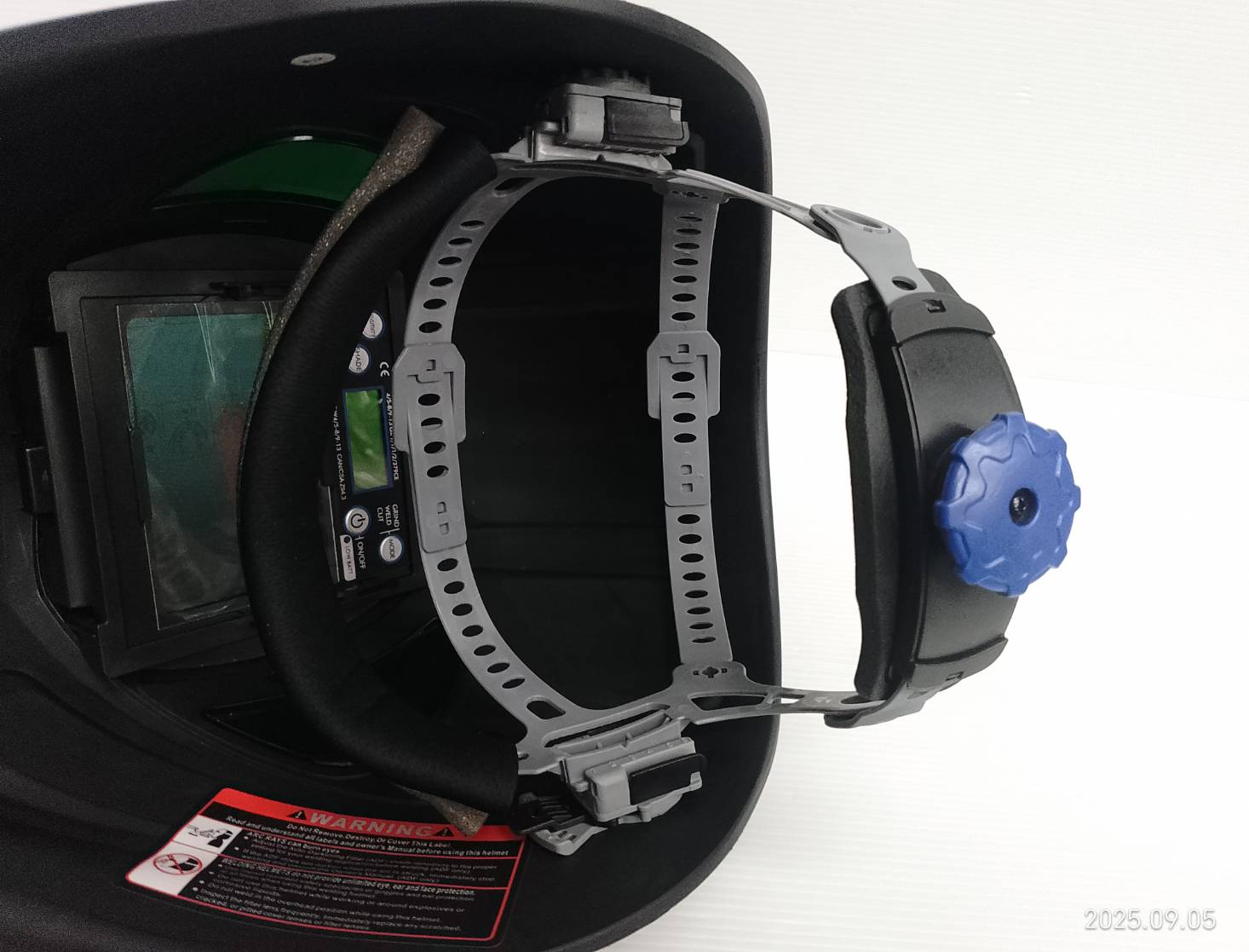 ANDELI หน้ากากปรับแสงอัตโนมัติหน้าจอขนาดใหญ่ มีไฟ LED และมุมมองด้านข้าง MA900VL-AE