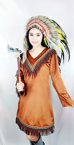 ชุดอินเดียแดงหญิง