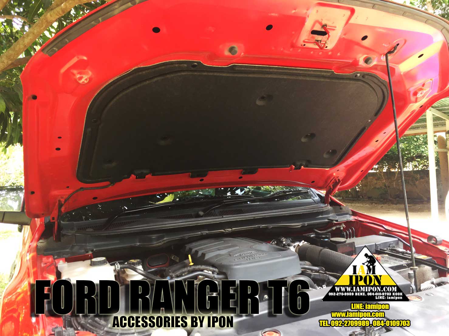 INSULATION BONNET FORD RANGER T6 2012-2014 แผ่นกันความร้อนฟอร์ดเรนเจอร์ T6 2012-2014