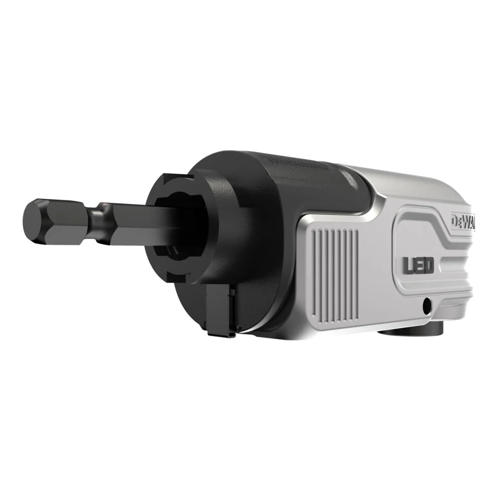 DEWALT DWALRAFT ก้านต่อไขควงมุมฉาก 90 องศา มีไฟLED ชาร์จ TYPE-C