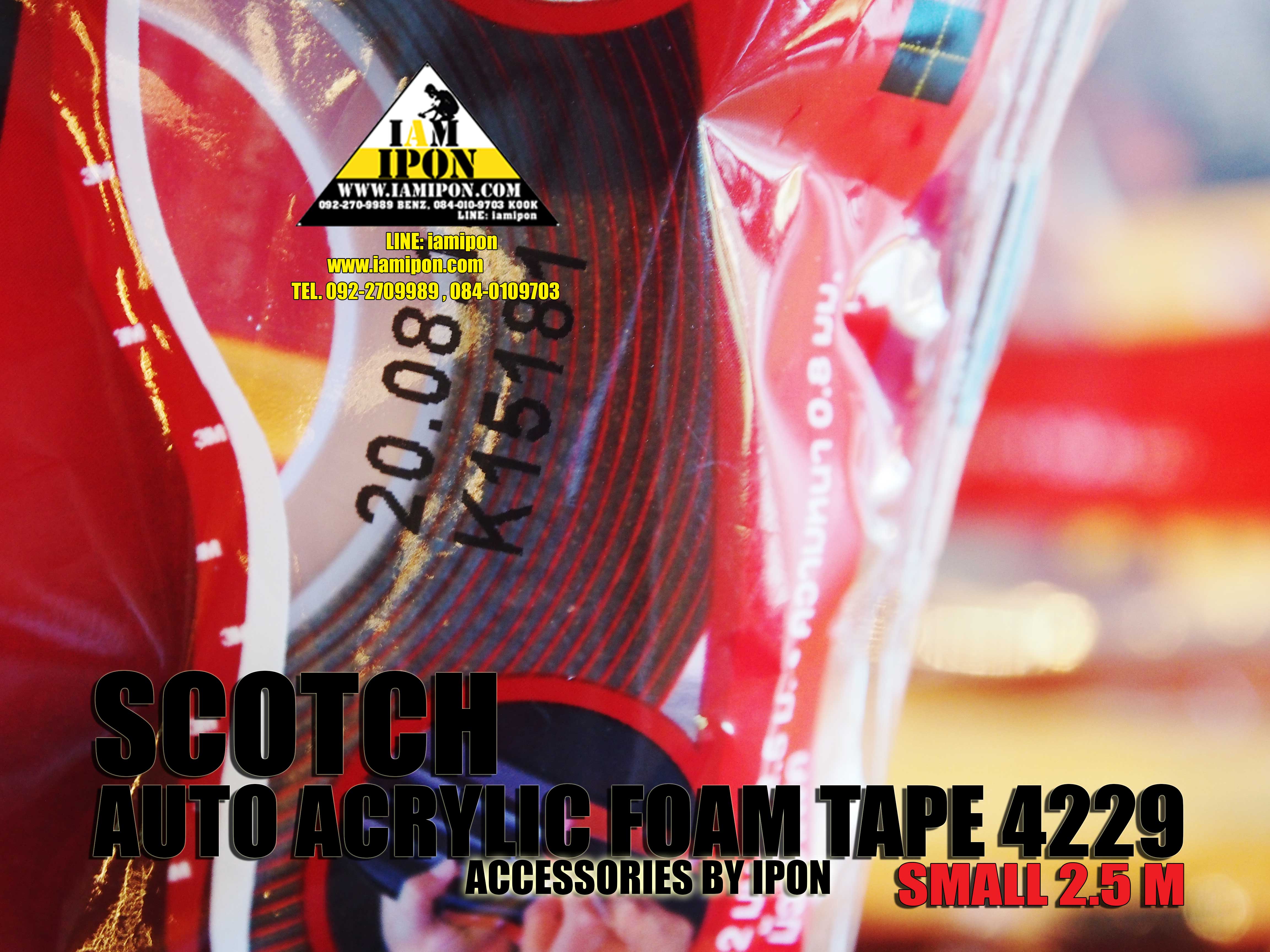 SCOTCH AUTO ACRYLIC FOAM TAPE 4229 3M สก๊อตซ์ ออโต้ อะคริลิค โฟมเทป 4229 3M