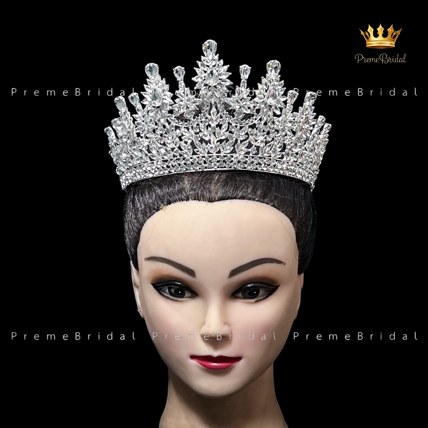 (พร้อมส่ง) เทียร่า 430 มงกุฎครึ่งหัว งานสวย ปราณีต QCเพชรทุกเม็ด สินค้าพร้อมส่งจากไทย