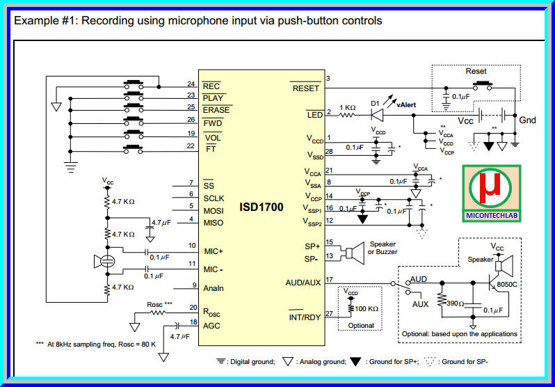 1x ISD1730 Multi-Messages Voice Record & Playback ISD1730PY IC Chips