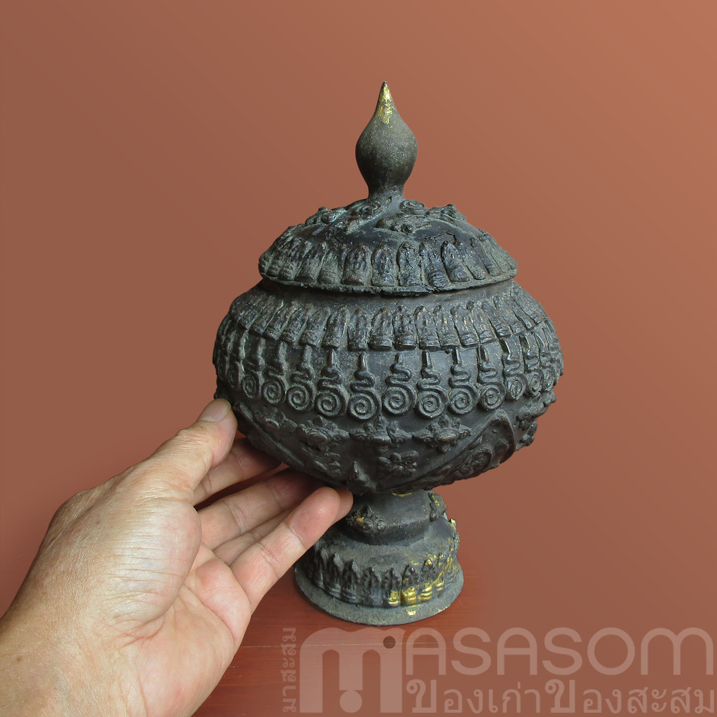 โถน้ำมนต์สัมฤทธิ์ของเก่า