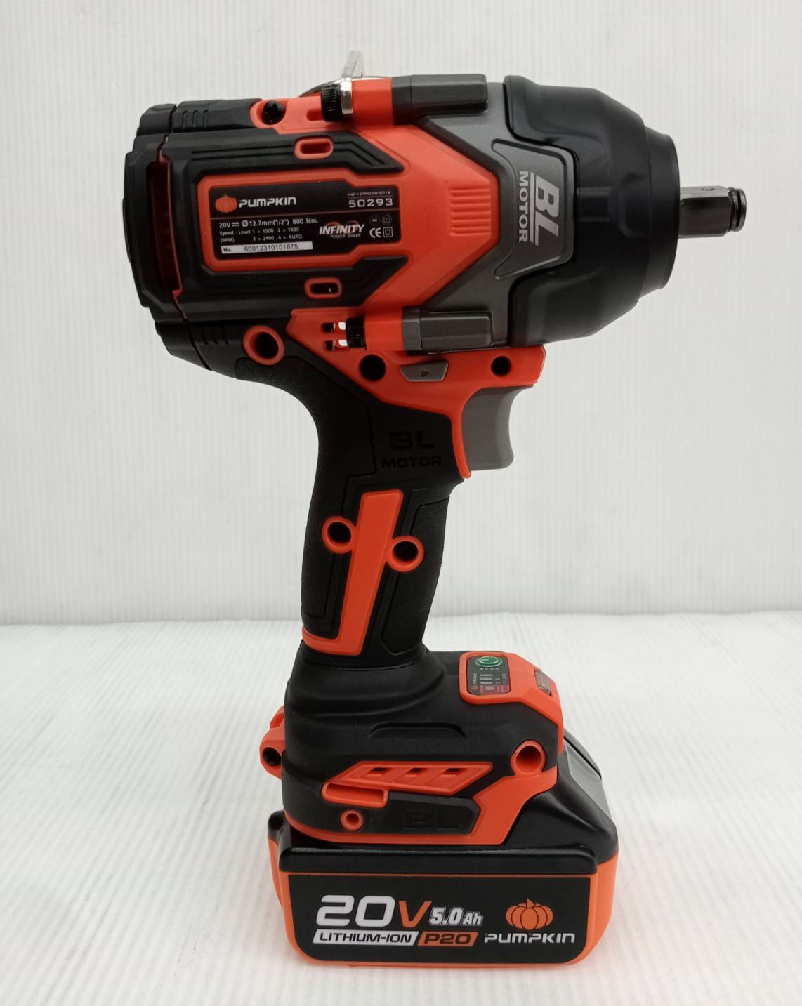 บล็อกแบต800Nm. 1/2 Compact 20V INF-12IWCB8-501K PUMPKIN 50293