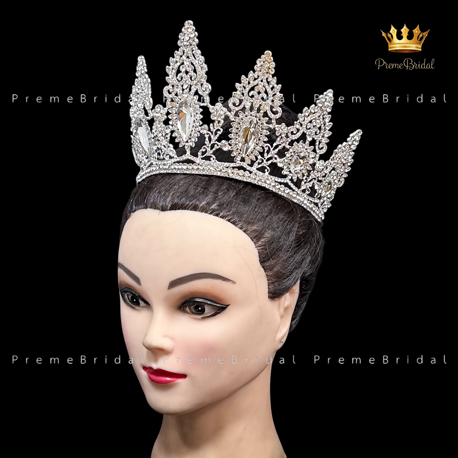 (พร้อมส่ง) เทียร่า 423 มงกุฎเพชร งานเจ้าสาว ครึ่งหัว งานสวย ปราณีต QCเพชรทุกเม็ด สินค้าพร้อมส่งจากไทย