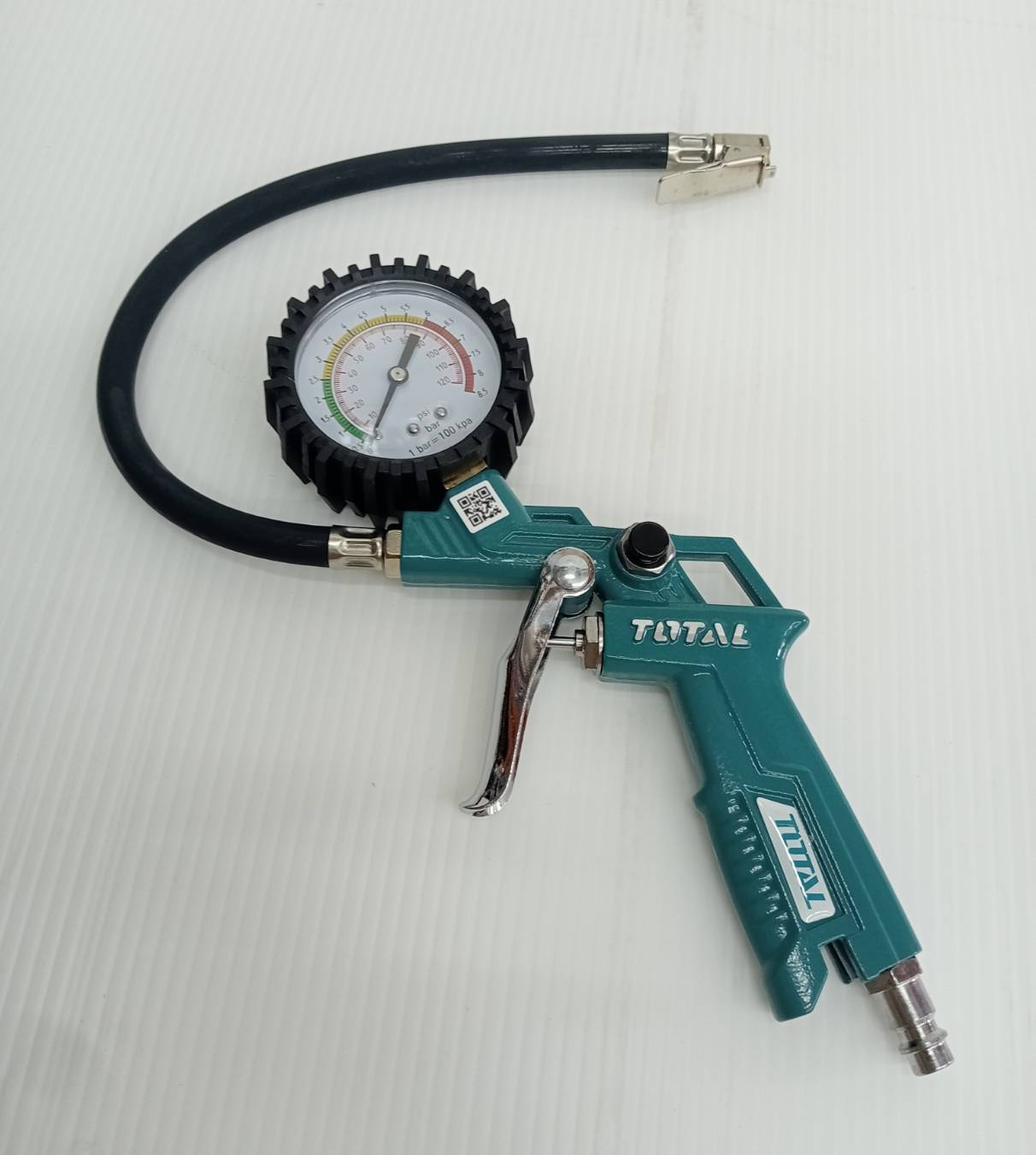 หัวเติมลม+เกจ์วัดลมสายอ่อน TAT11601 TOTAL