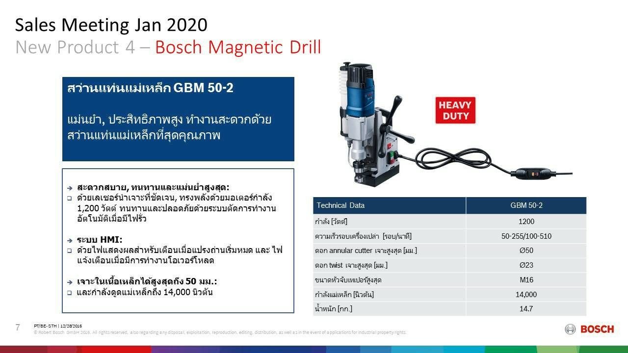 สว่านแม่เหล็ก GBM50-2 BOSCH