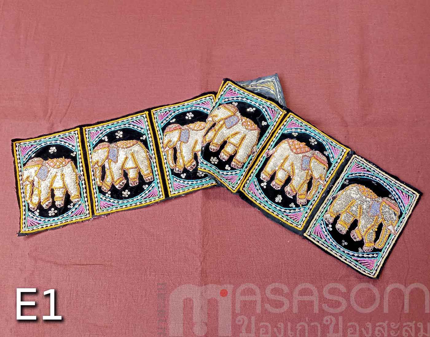 ผ้าปักรูปช้าง