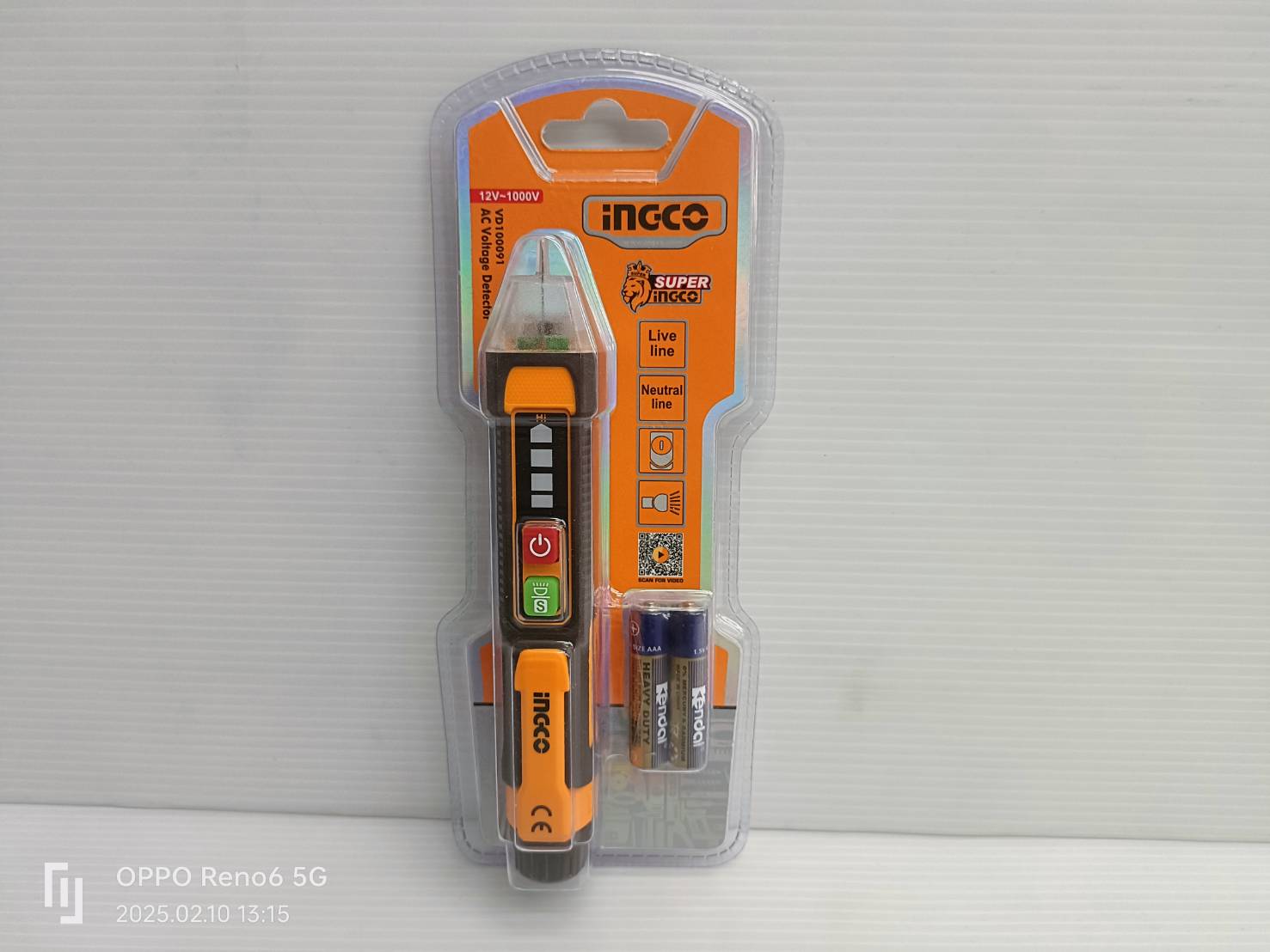 INGCO ปากกาวัดไฟ แบบไม่สัมผัส (12V -1000V) รุ่น VD100091 (AC Voltage Detector)