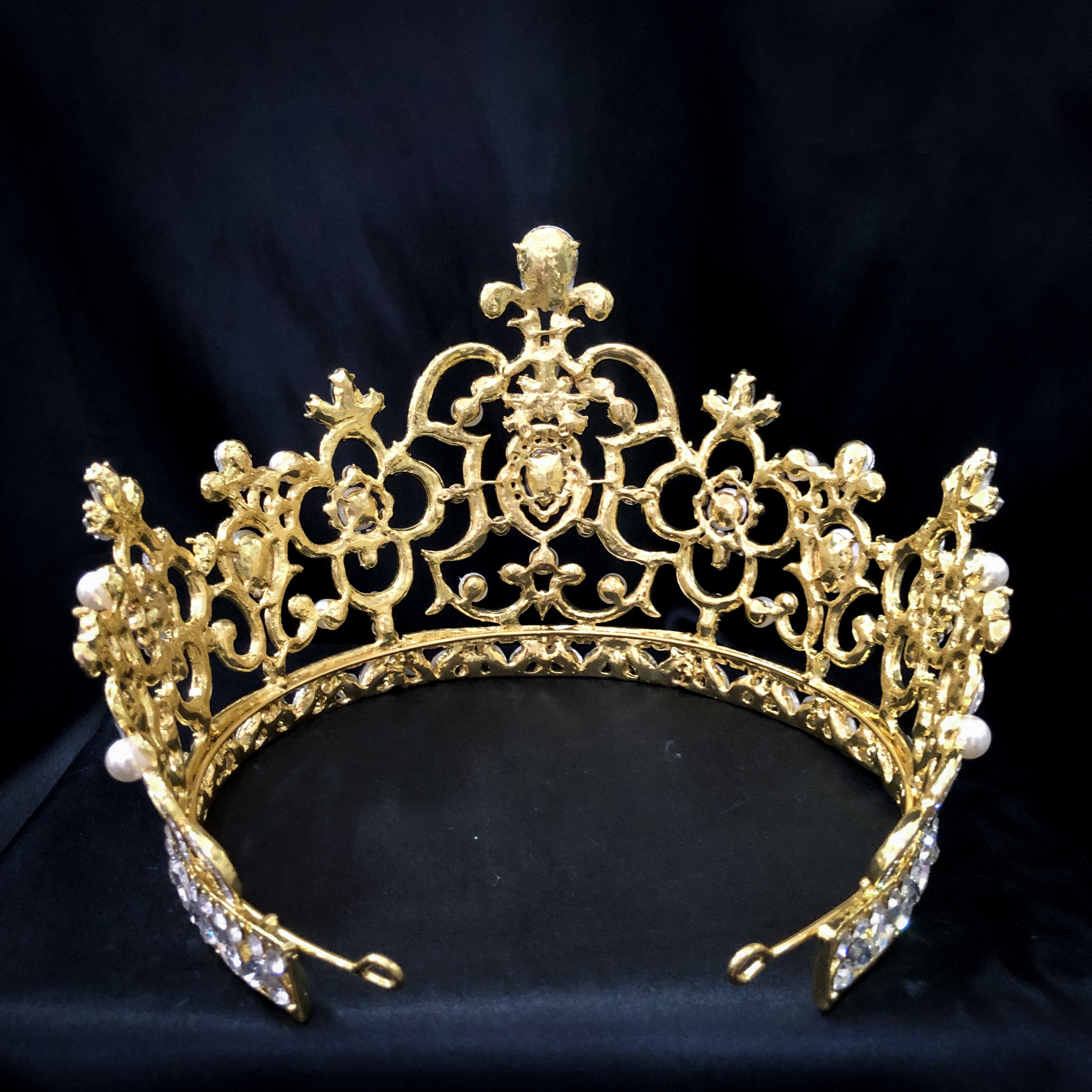 (พร้อมส่ง) เทียร่า 166 สีทอง-ขาว มงกุฎนางงาม มงกุฎเจ้าหญิง งานสวย ปราณีต QCเพชรทุกเม็ด สินค้าพร้อมส่งจากไทย