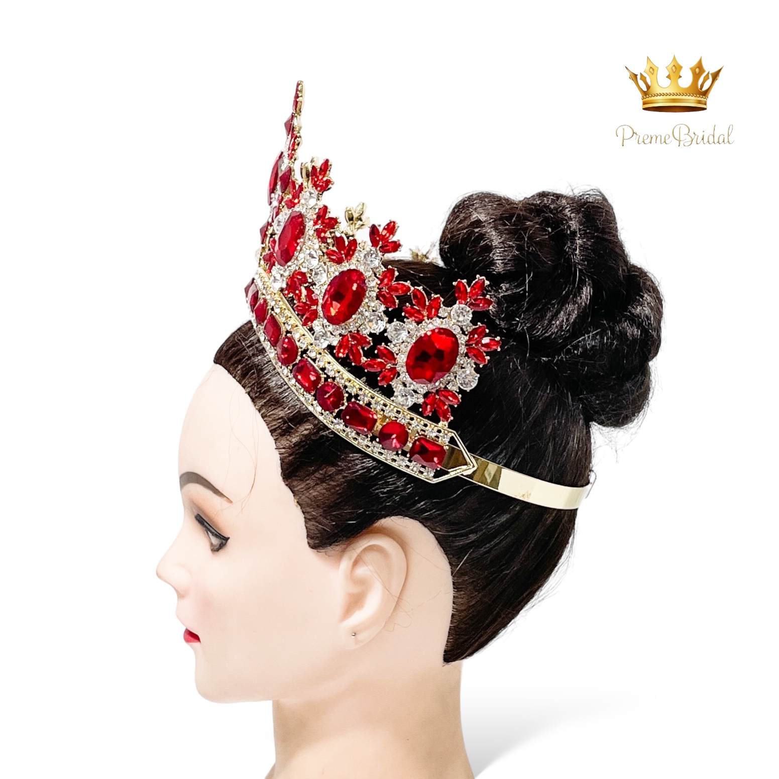 (พร้อมส่งจากไทย) มงกุฏ 100 สีแดง มงกุฎนางงาม มงกุฎเพชร มงกุฎประกวด สินค้าพร้อมส่ง ไม่ต้องรอนาน งานพรีเมี่ยม