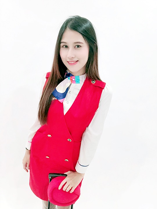 ชุดแอร์โฮสเตรส แบบชุดแซก / ชุดอาชีพในฝัน
