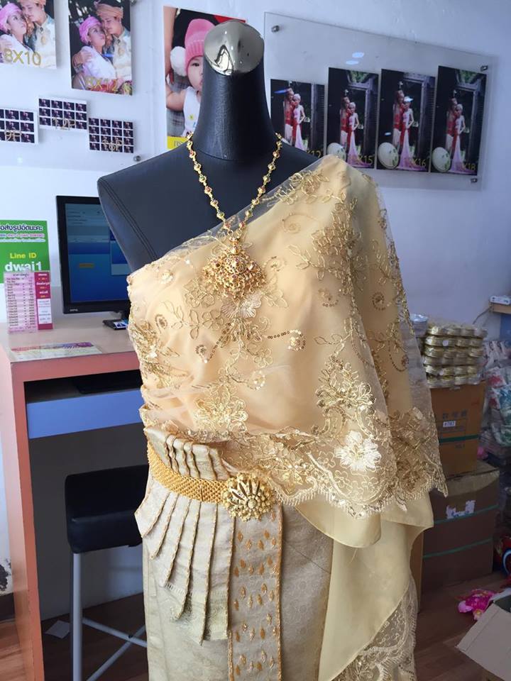 (พร้อมส่ง) ชุดไทยพร้อมส่ง รหัส 023