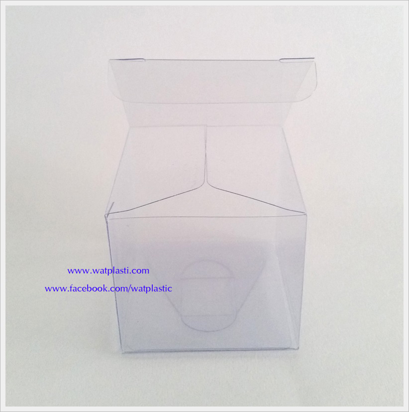 กล่องคัพเค้ก มาการอง 5.2 x 5.2 x 4.8 cm