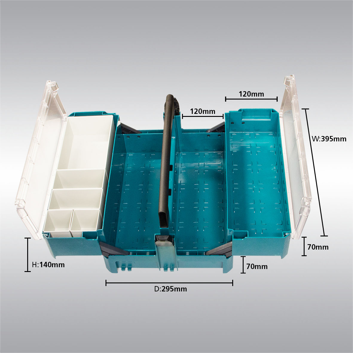 กล่องMakpac2ชั้น MAKITA P-84137