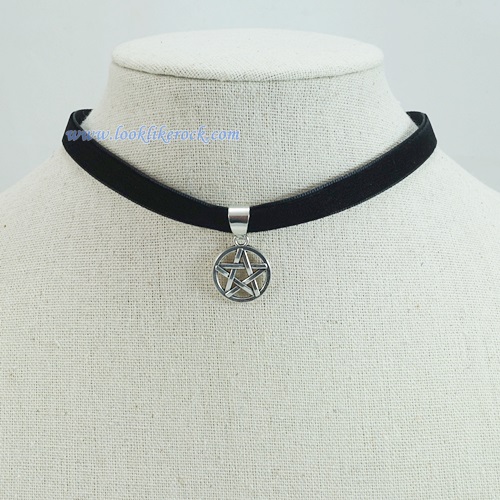 สายรัดคอ (Chocker) Punk จี้ดาว