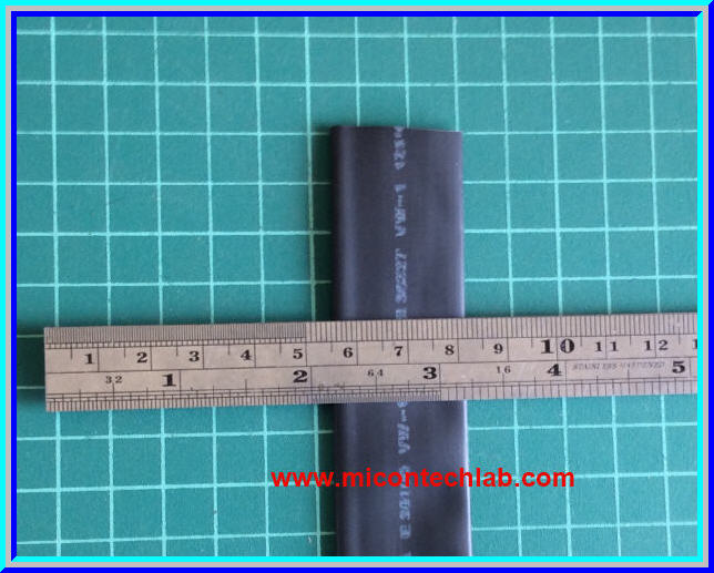 1x Heat Shrink Tube 16.0mm Black Color Length 1 meter 3M Brand (ท่อหด 16.0มม ยี่ห้อ 3M)