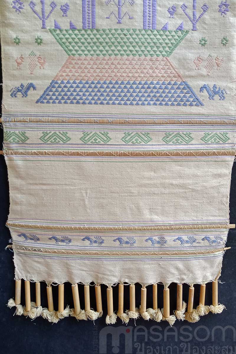 ตุงไทลื้อเล็กลายปราสาท