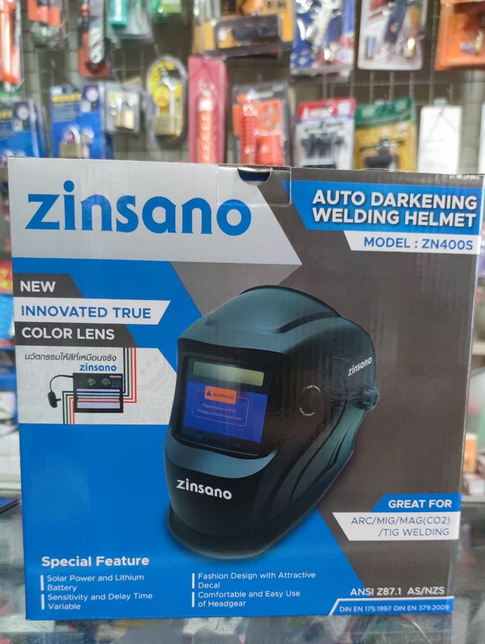 หน้ากากเชื่อมออโต้ ZN400S ZINSANO True Color