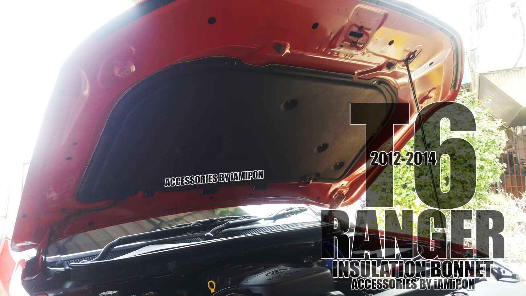 INSULATION BONNET FORD RANGER T6 2012-2014 แผ่นกันความร้อนฟอร์ดเรนเจอร์ T6 2012-2014