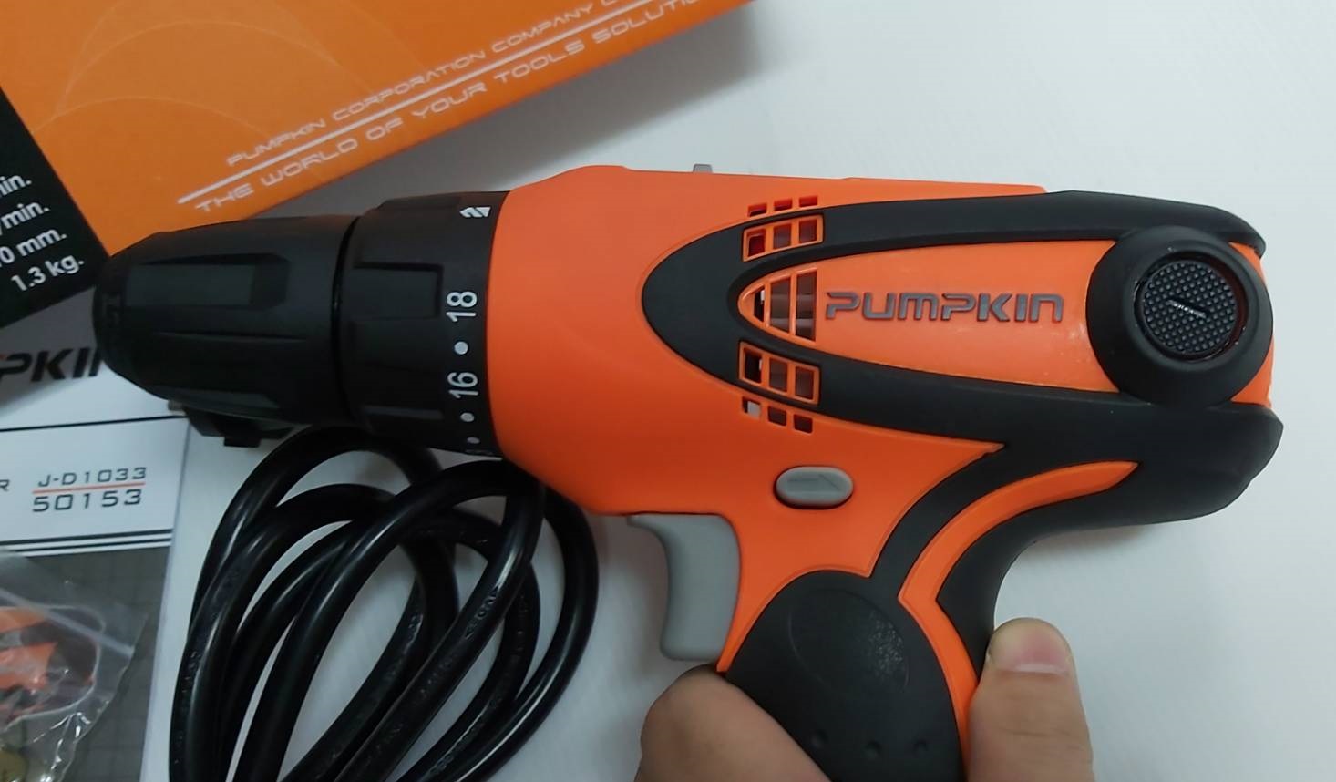 สว่านไฟฟ้า3/8 J-D1033 PUMPKIN #50153