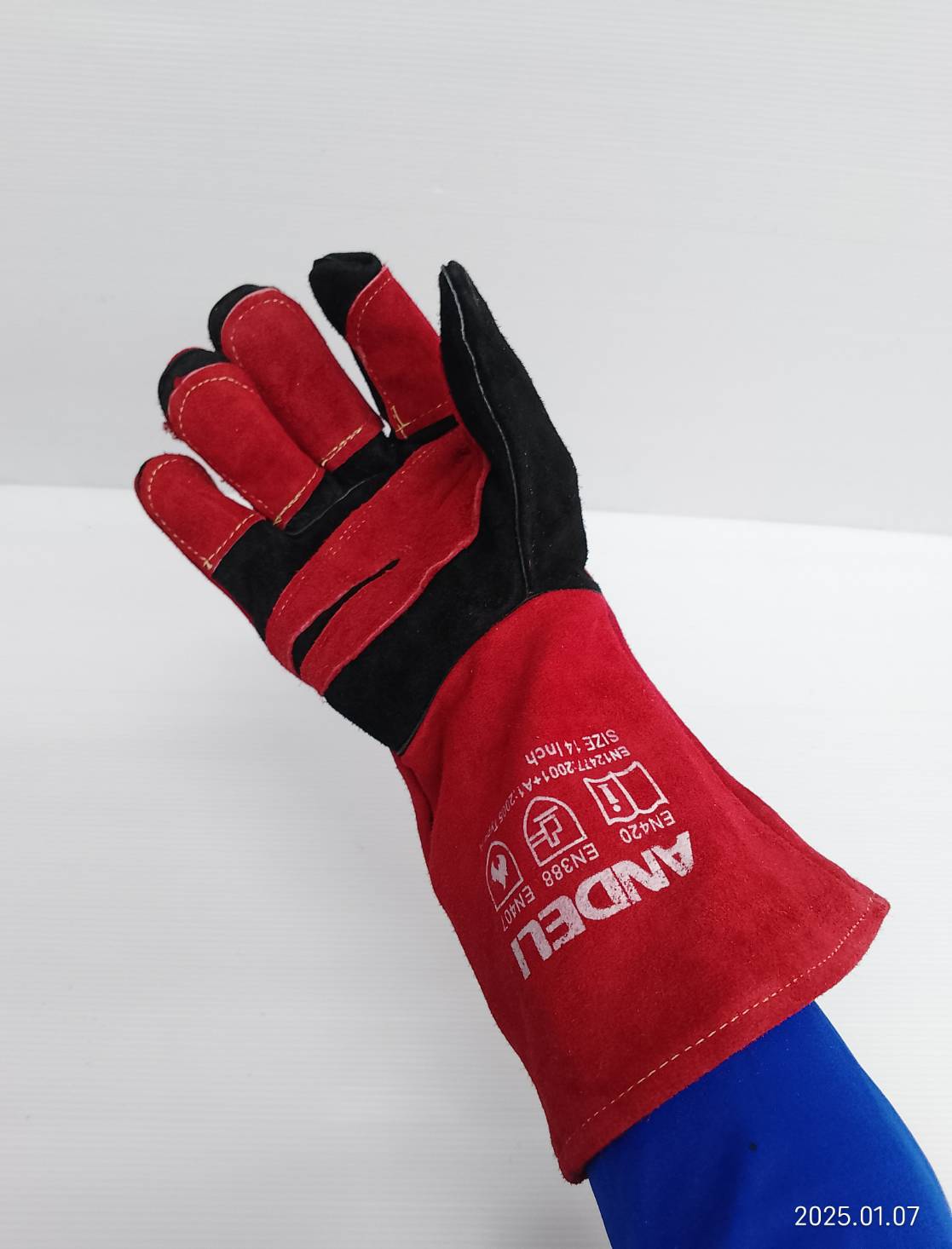 ถุงมือเชื่อม13" สีแดง ANDELI รุ่น 141-1001