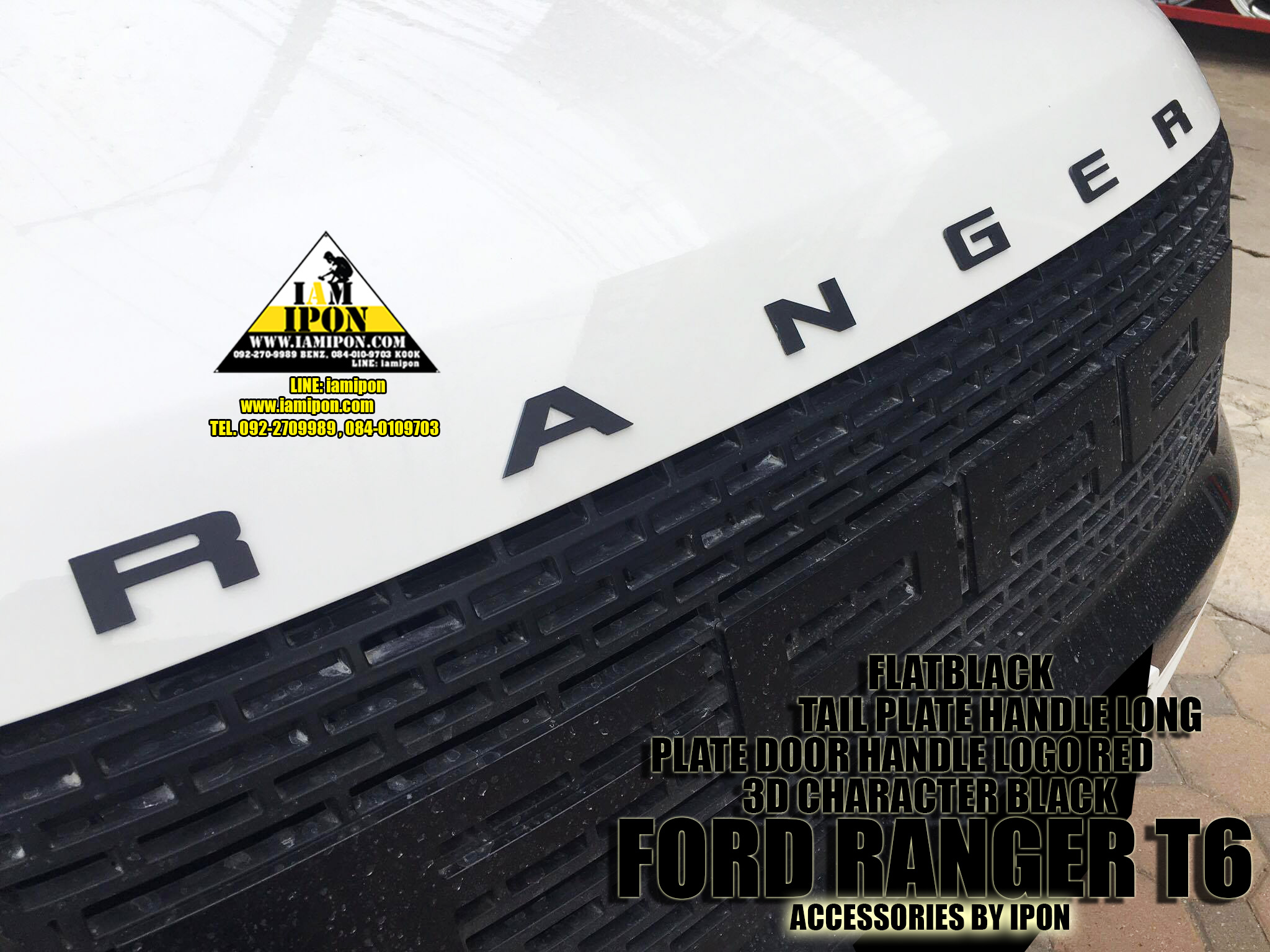 CHARACTER FORD RANGER T6-MC COLOR ตัวอักษรฟอร์ดเรนเจอร์ T6-MC รวมทุกสี