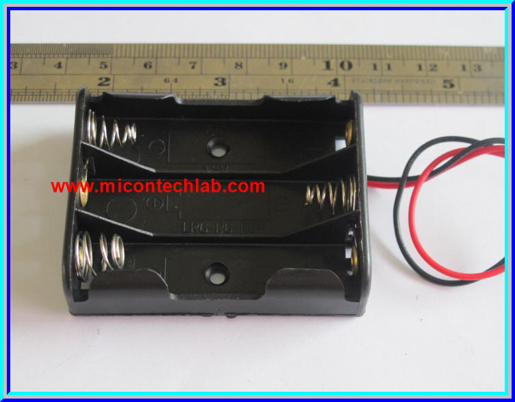 1x กะบะถ่าน 3x AA ขนาด 3 ก้อนแบบเรียง