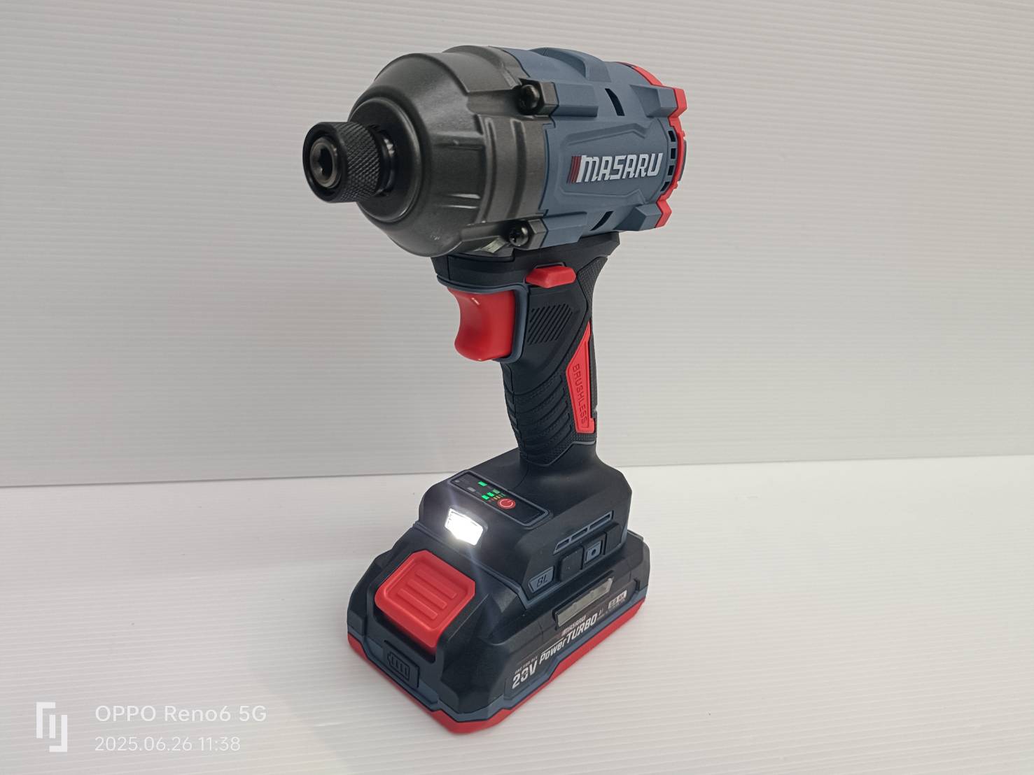 MASARU รุ่น SCDI-145-B2 ไขควงกระแทก20V 250N.m มอเตอร์ Brushless พร้อมอุปกรณ์ครบชุด Power Turbo