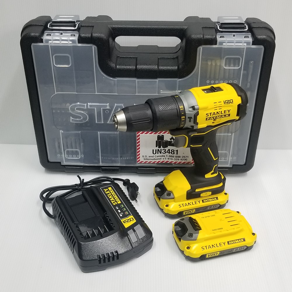 สว่านกระแทกไร้สาย ไร้แปรงถ่าน 20V SBD715D2KA-B1 STANLEY