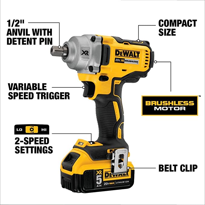 บล็อก1/2ไร้สาย18V DCF894P2 DEWALT